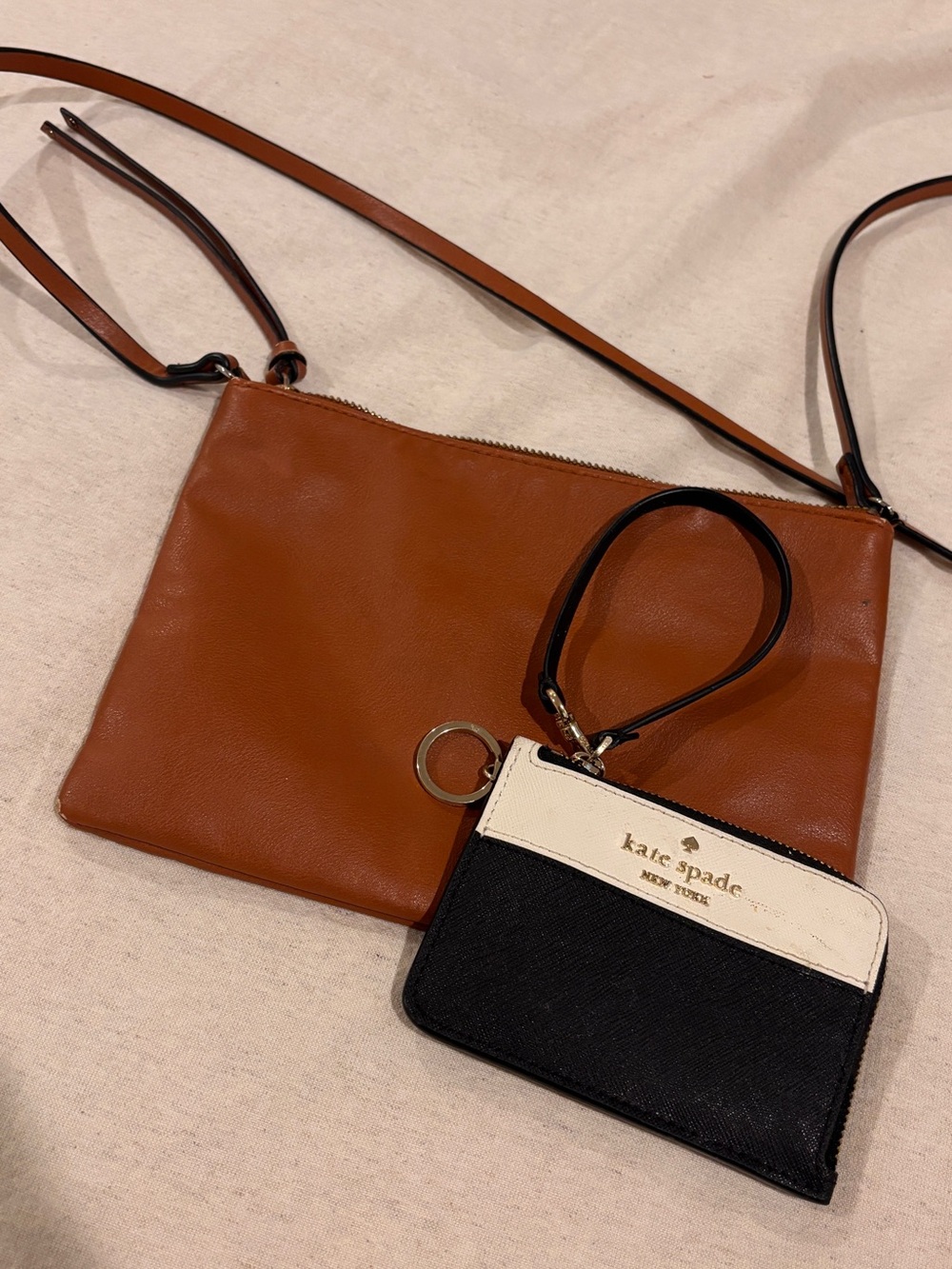 Kate Spade Card Wallet & H&M Brown Leather Crossbody
